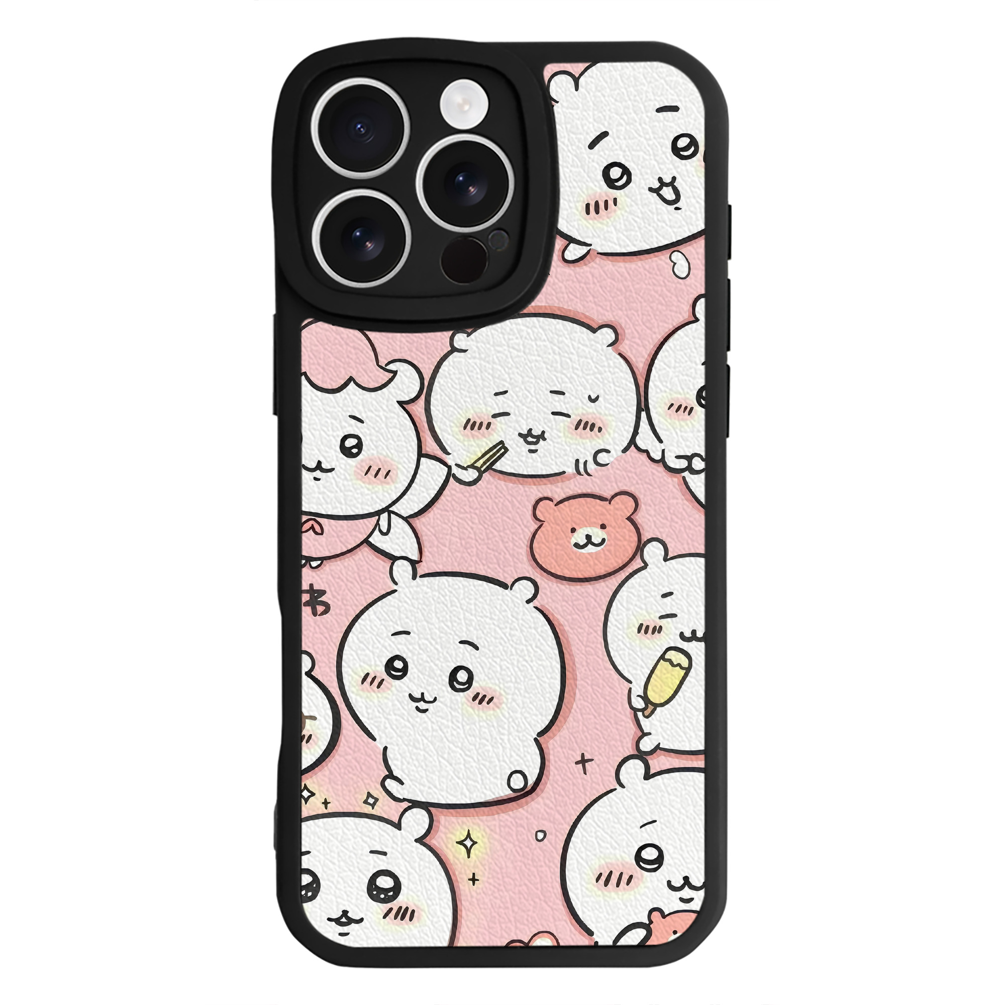 （画像用） ちいかわ Chii-kawa 【iPhone 16シリーズ対応】シリコンスマホケース（レザー調） 材質：シリコン